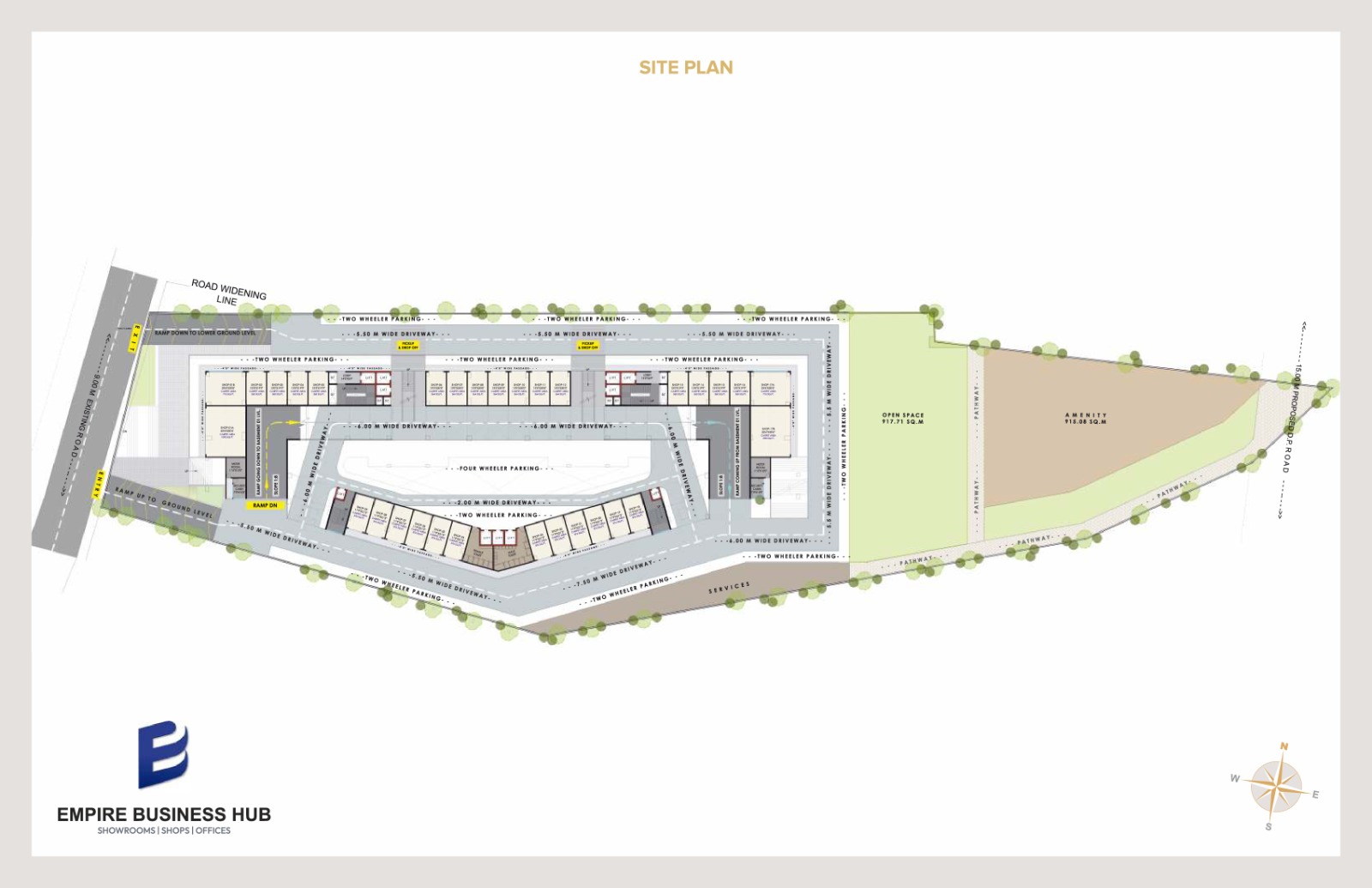 4.5 BHK Floor Plan - Artistic Representation